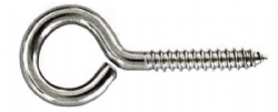 Eye Hook Wood Screws,Zinc Plated