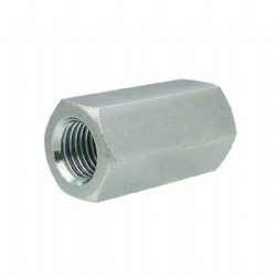 Coupling Steel DIN 6334 Zinc Plated Long Nut
